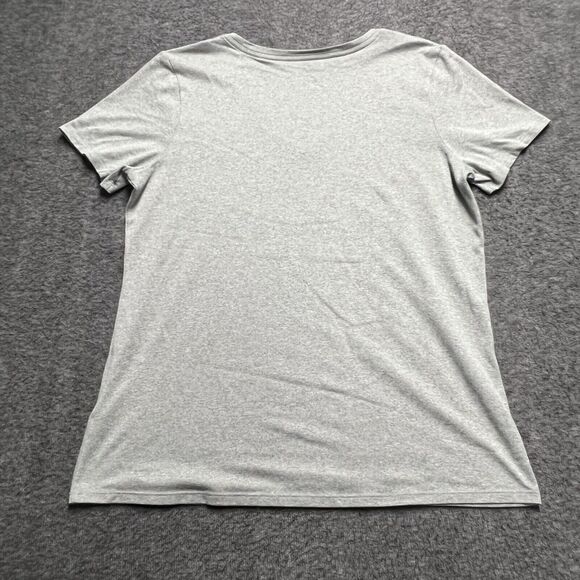 Nike Dri-Fit Kuwait T-Shirt Women's Large Gray V-Neck Country Just Do It - Picture 4 of 6